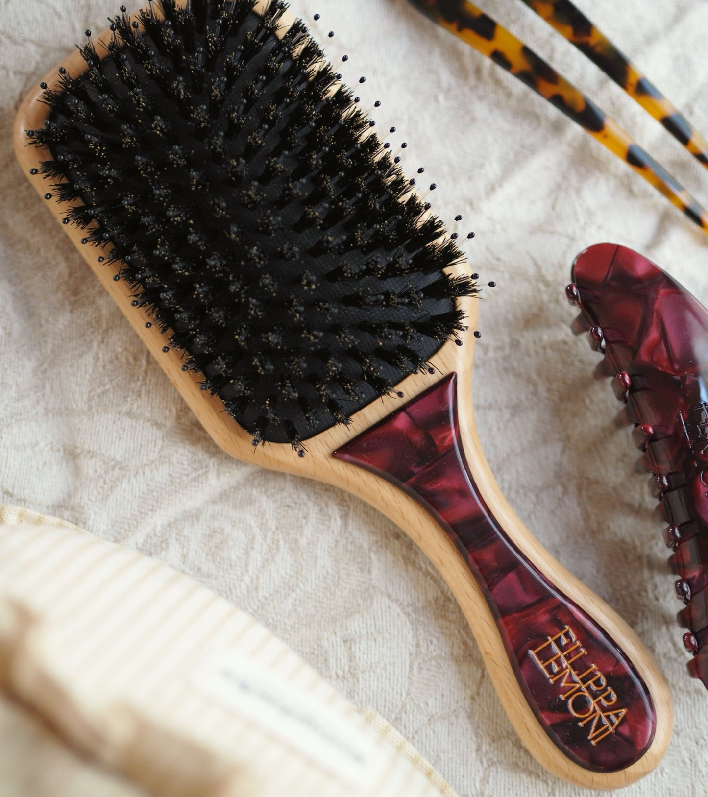 Mahogany Elegance Hairbrush